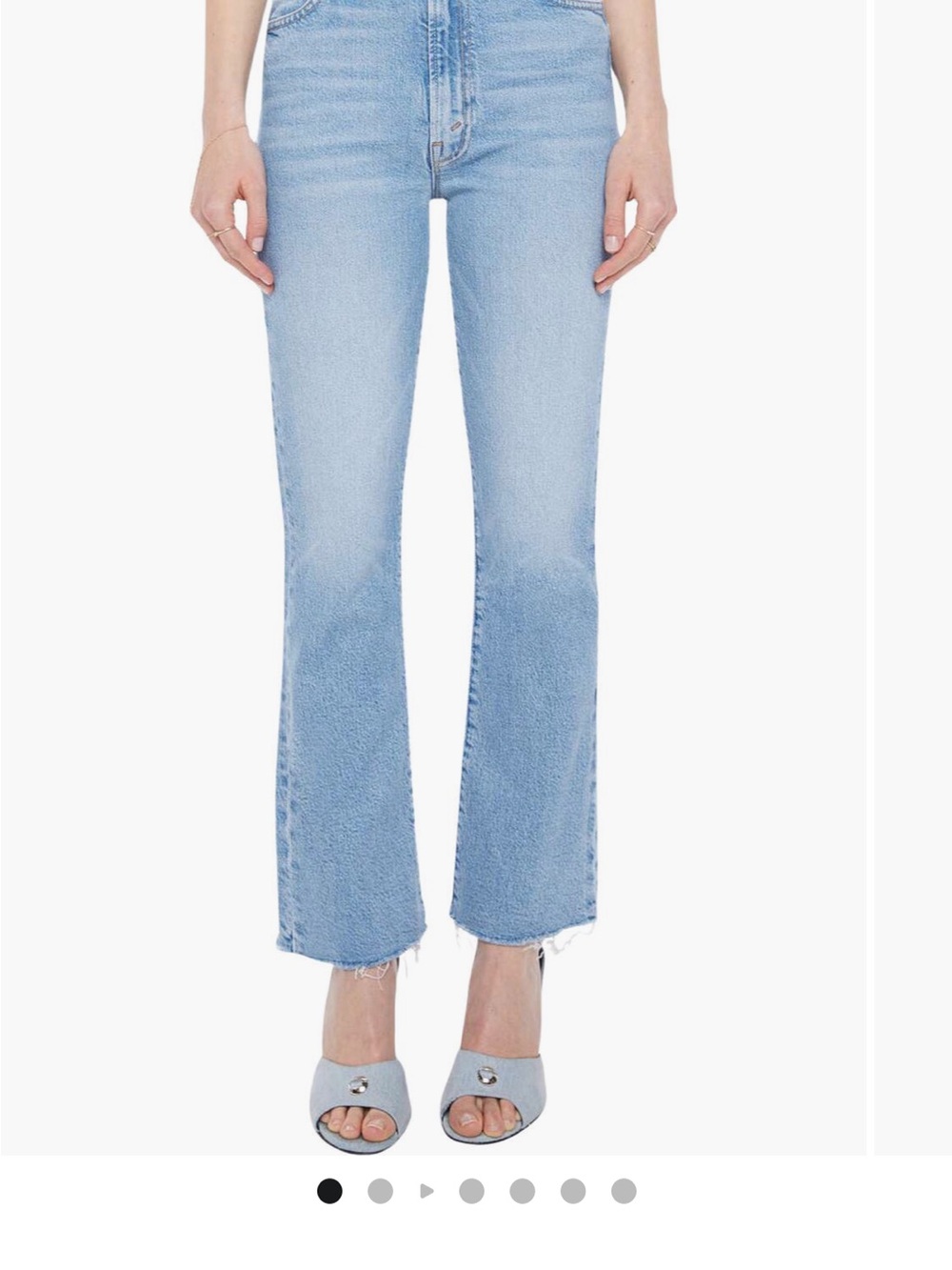 Mother Hustler Ankle Fray Jeans